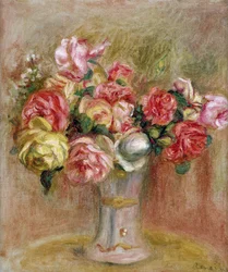 Rosen in einer Sevres-Vase